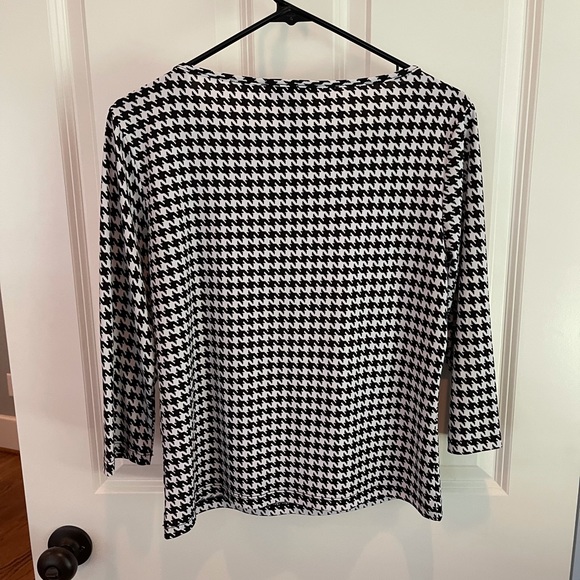 🎯 3 for $15: Style & Co. houndstooth top size M - Picture 3 of 3